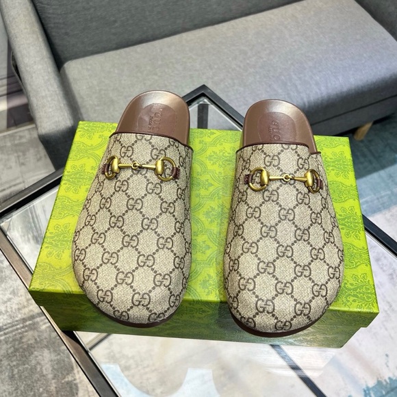 Gucci Beige and Brown Sandals - Picture 1 of 4